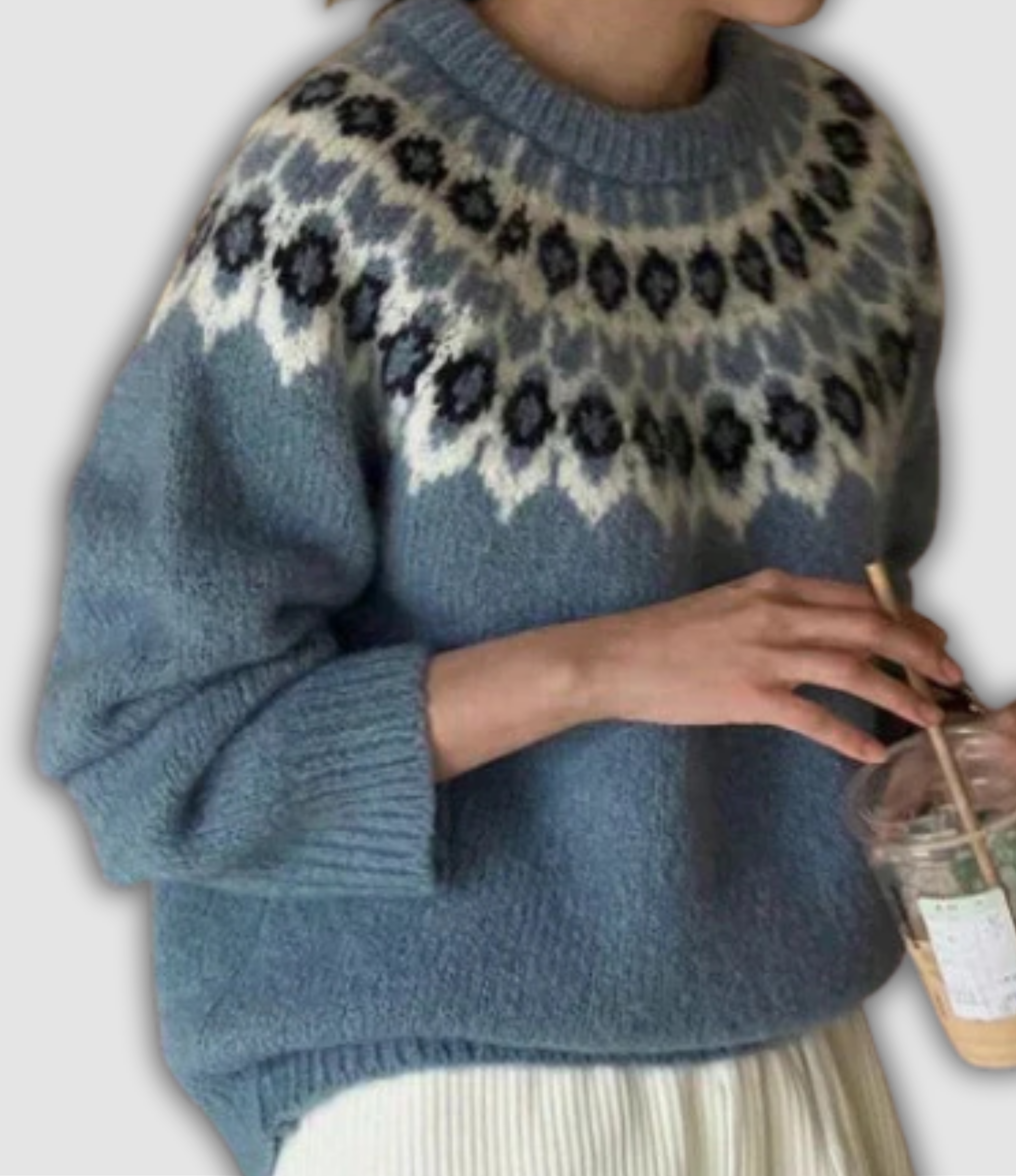 Sneeuwvlok | Stijlvolle Jacquard Trui