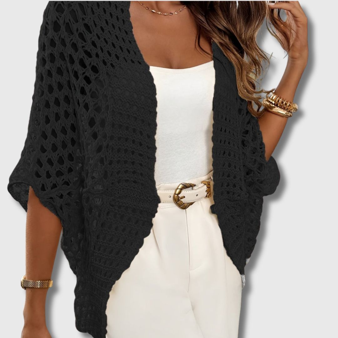 Amandine - Elegante gehaakte cardigan voor dames met een verfijnde look