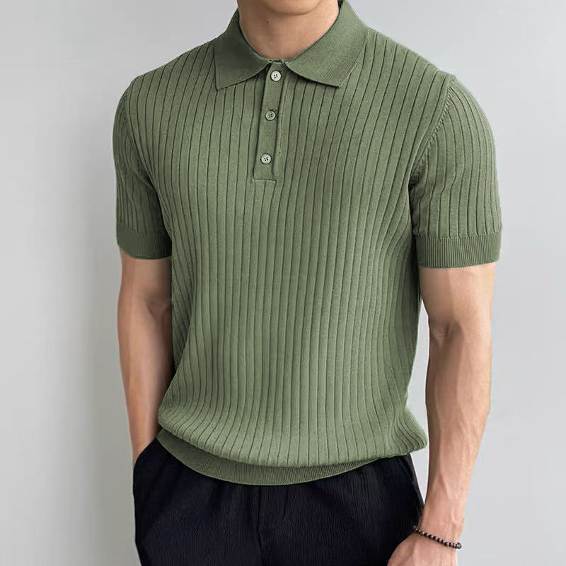 Stil&Co | Gebreide polo met verticale strepen