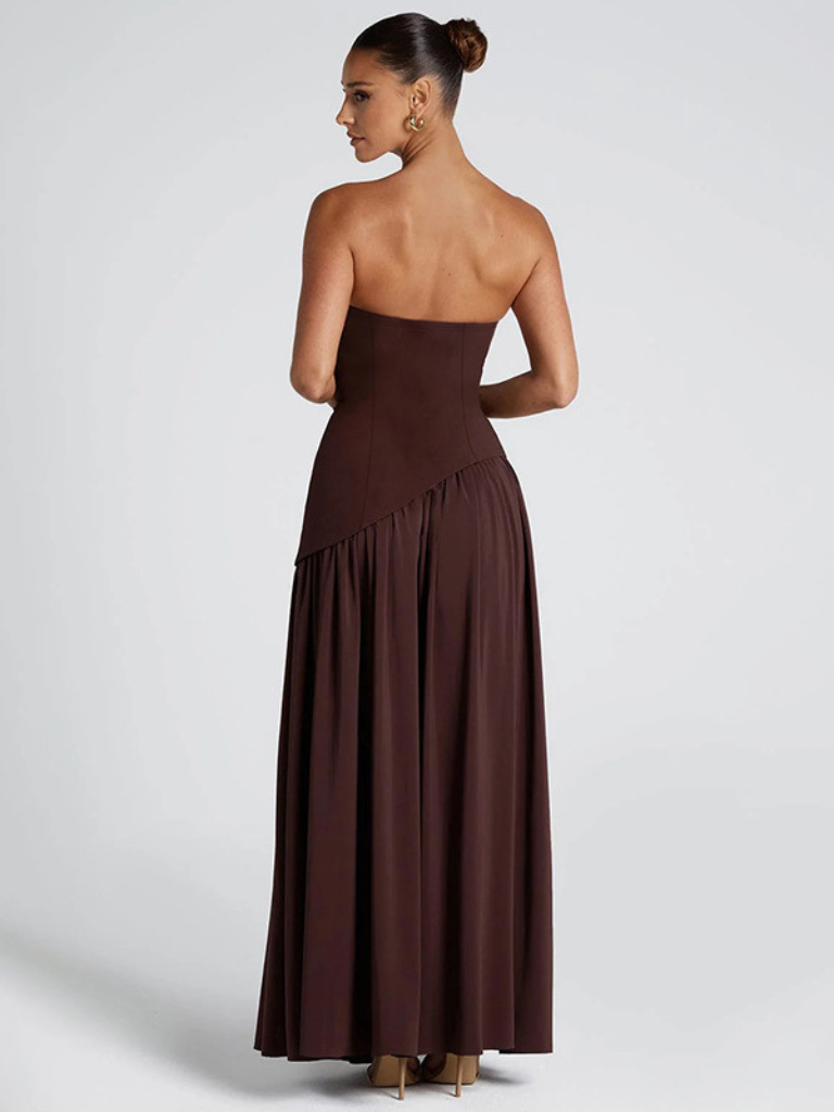 Alessia | Asymmetrische Jurk met Choker
