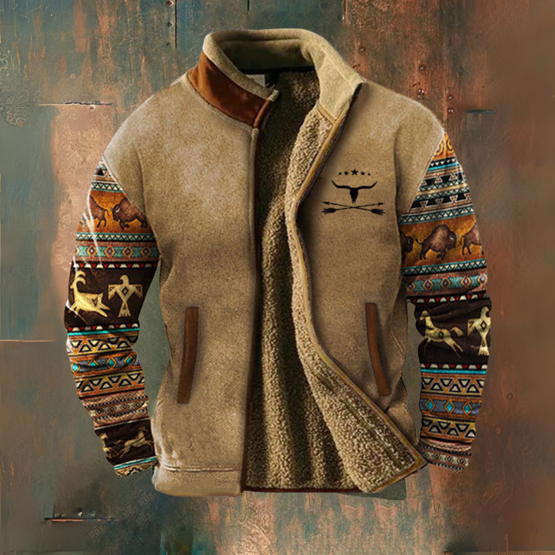 Bergzicht – Casual Fleecejack voor Heren