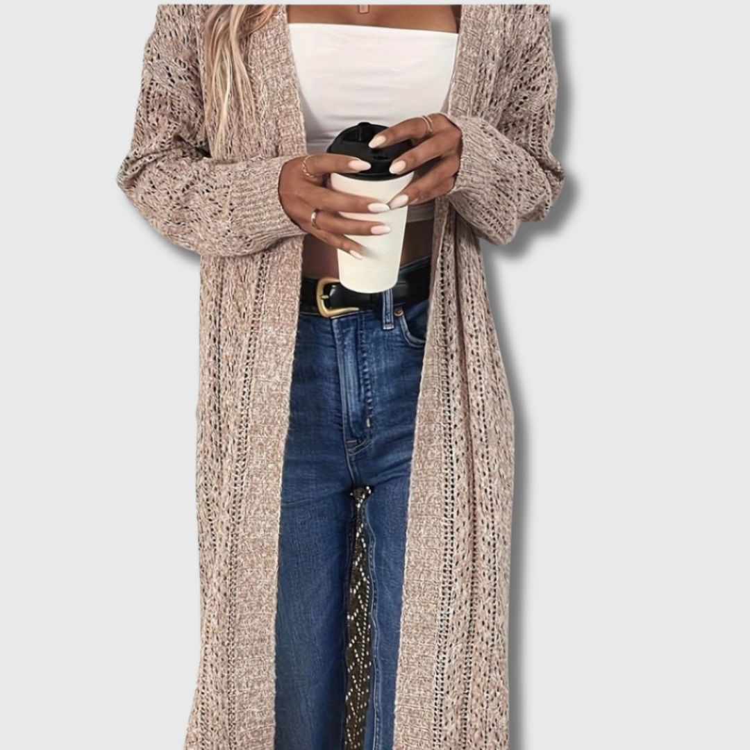 Clotilde - Elegante open lange cardigan voor dames