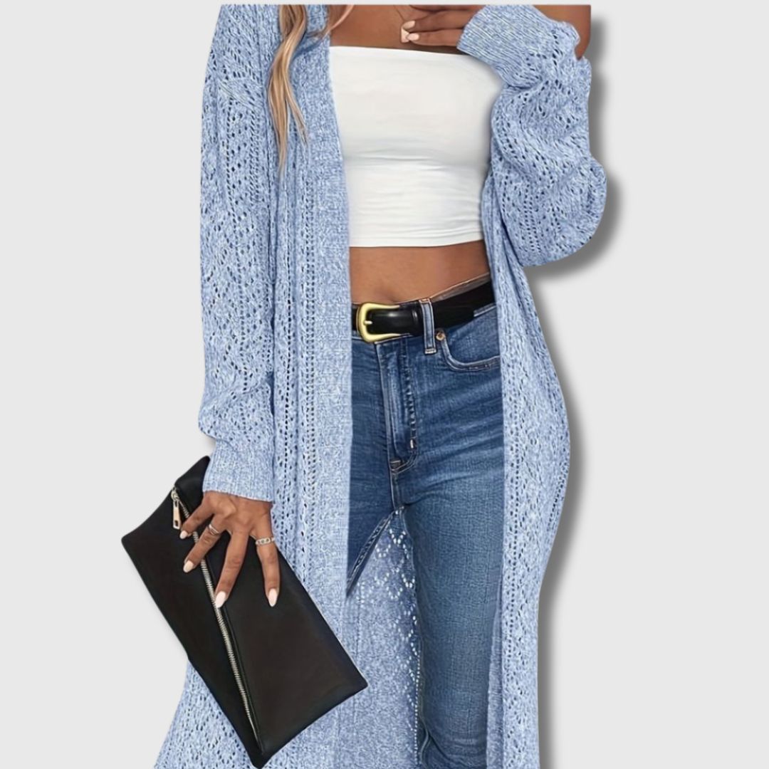 Clotilde - Elegante open lange cardigan voor dames
