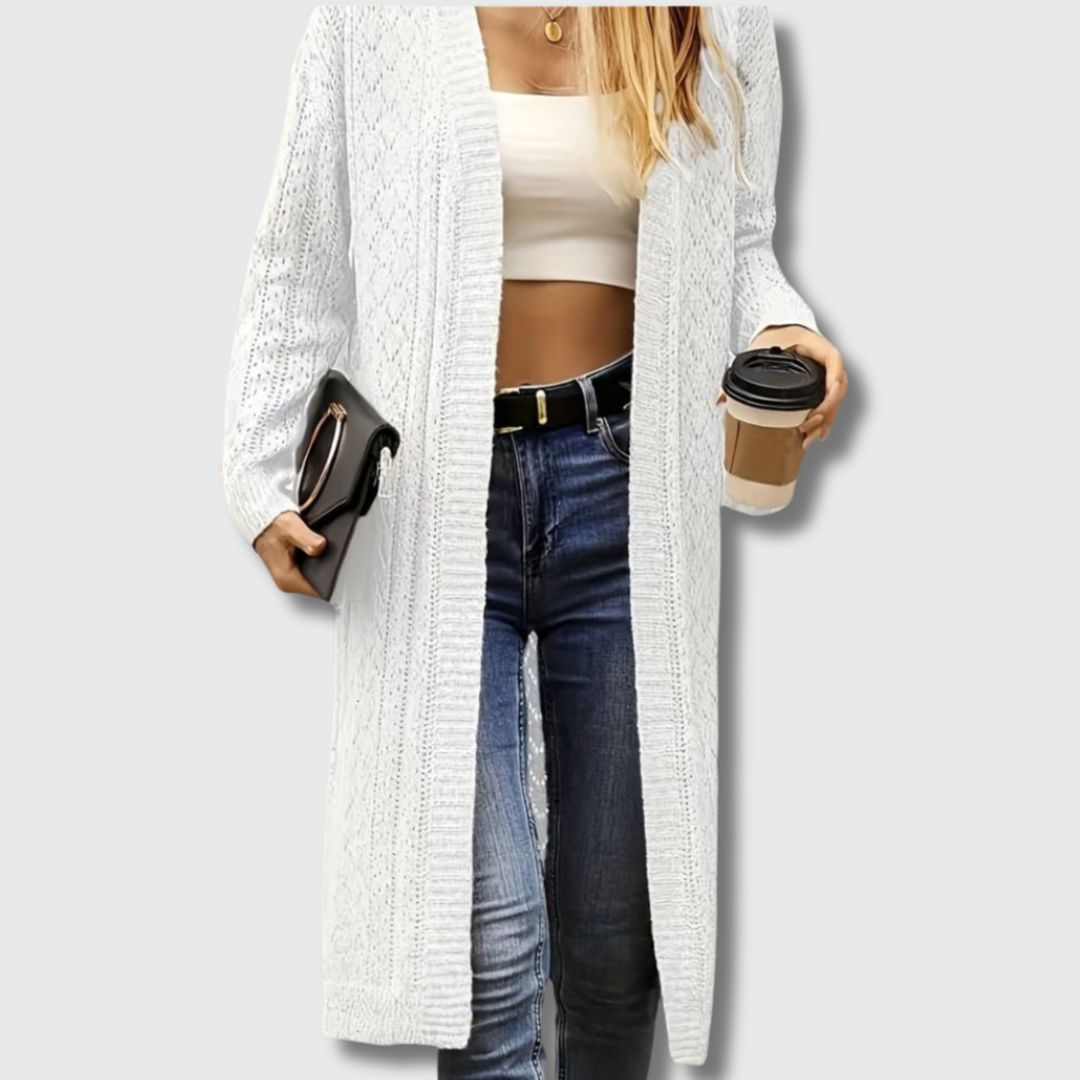 Clotilde - Elegante open lange cardigan voor dames
