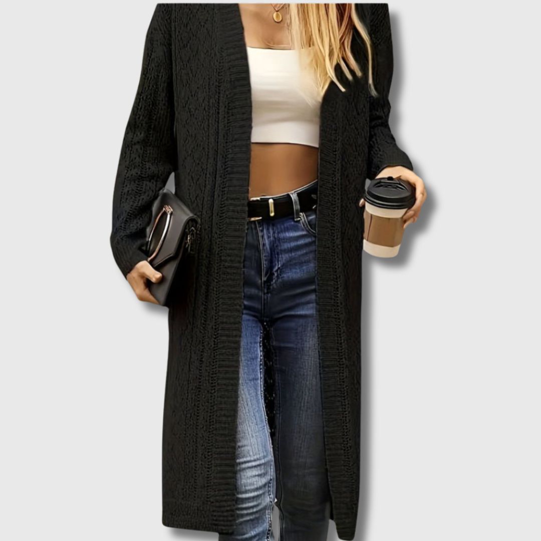 Clotilde - Elegante open lange cardigan voor dames