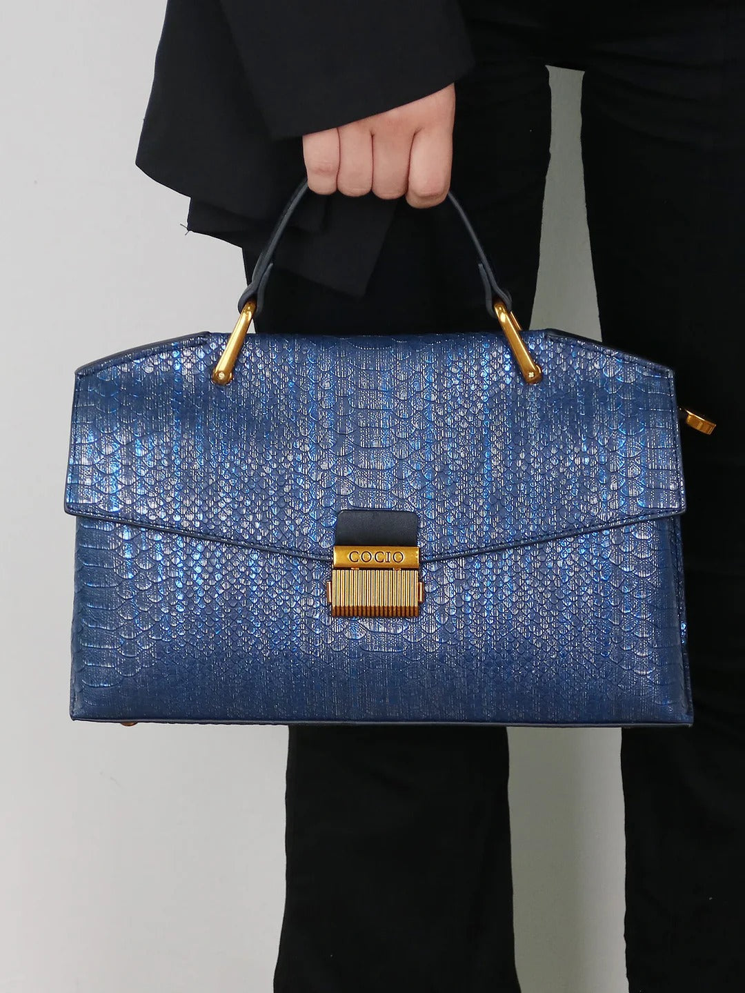 Celeste | Luxe Python Tote Tas