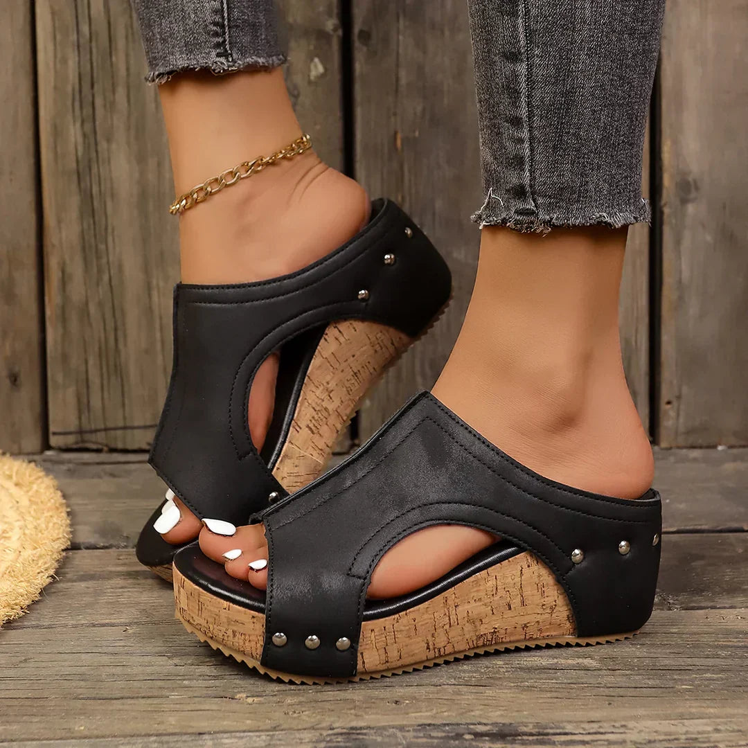 Nelora™ | Orthopedische Sleehak Sandalen
