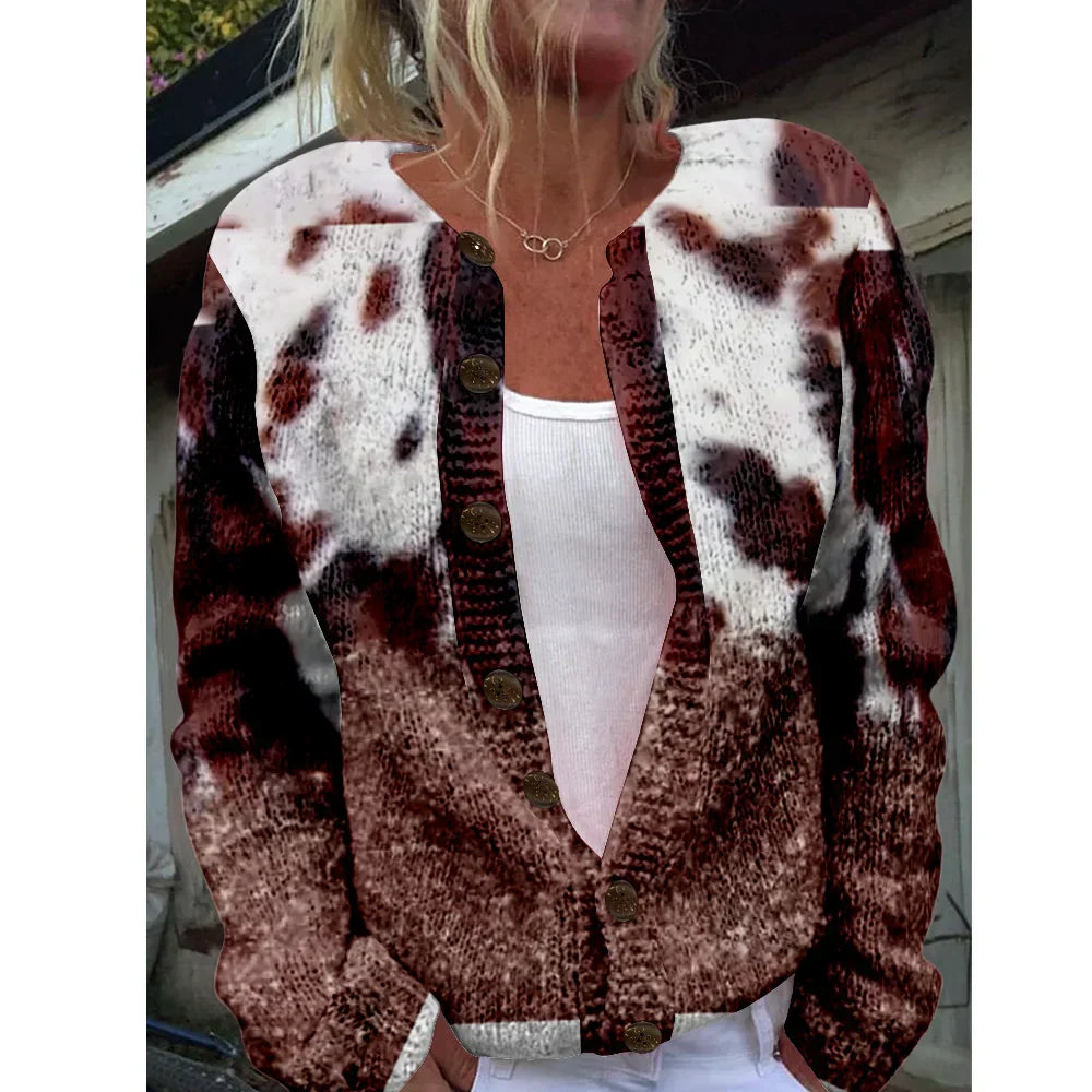 Sterrenbries | Elegante Cardigan met Print