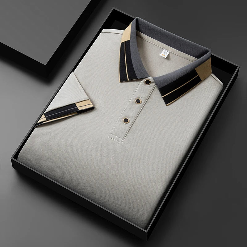 Pieter | Poloshirt met contrasterende afwerkingen