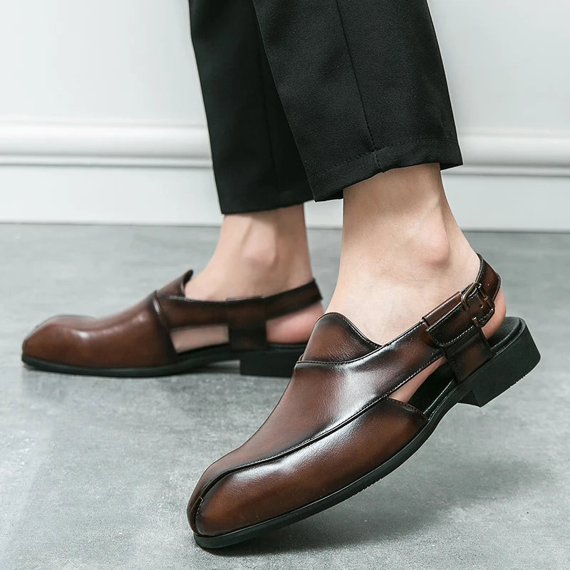 Cas – Cambridge Leren Cut-Out Loafers