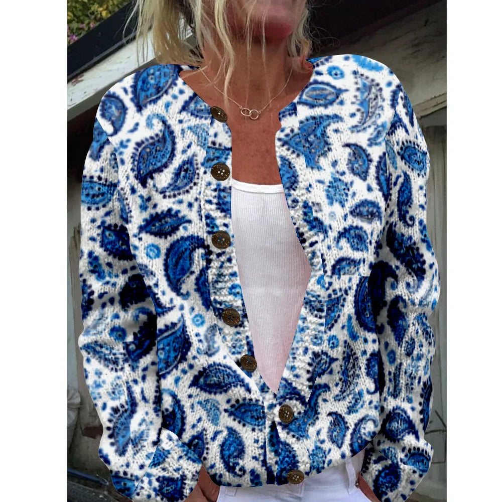 Dageraad | Elegante Cardigan met Print