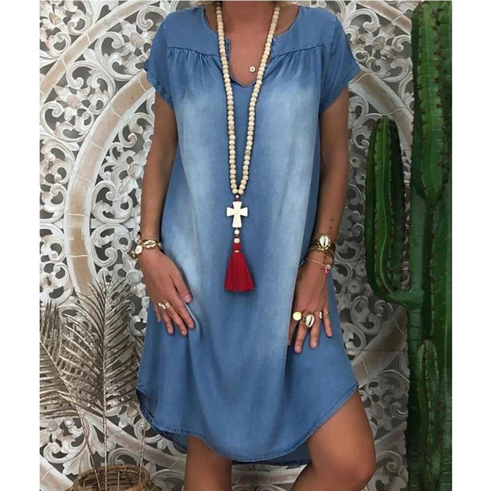 Tyra | Casual Denim Zomerjurk