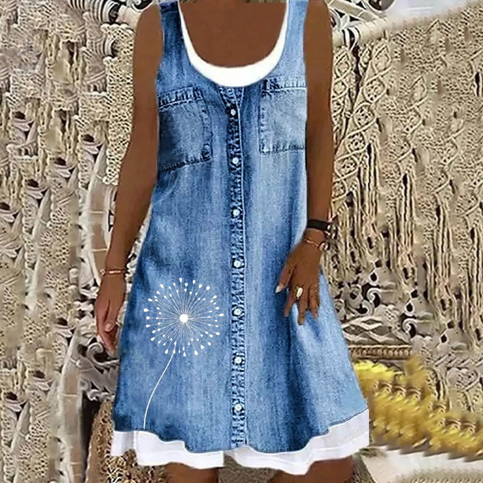 Viola | Zachte en Elegante Denimjurk