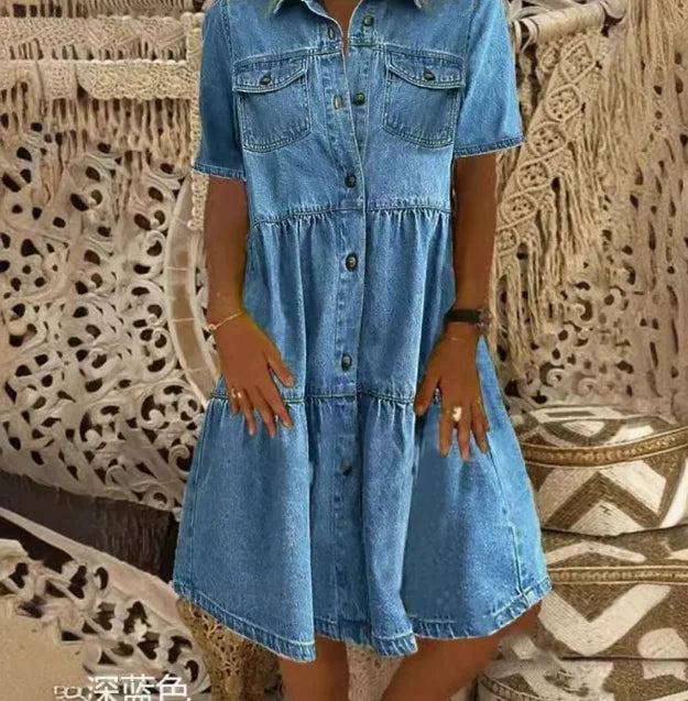 Amelia | Boho Denimjurk
