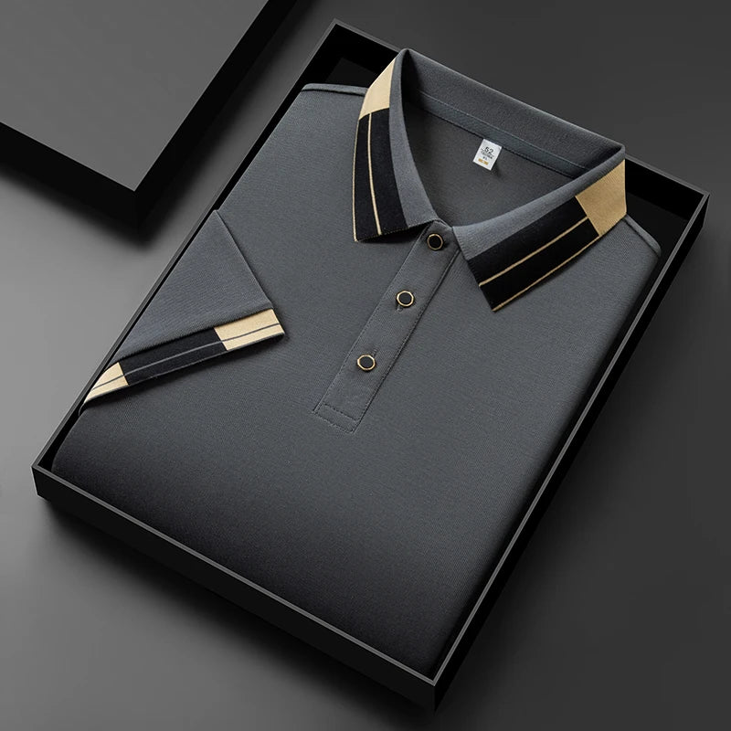 Pieter | Poloshirt met contrasterende afwerkingen