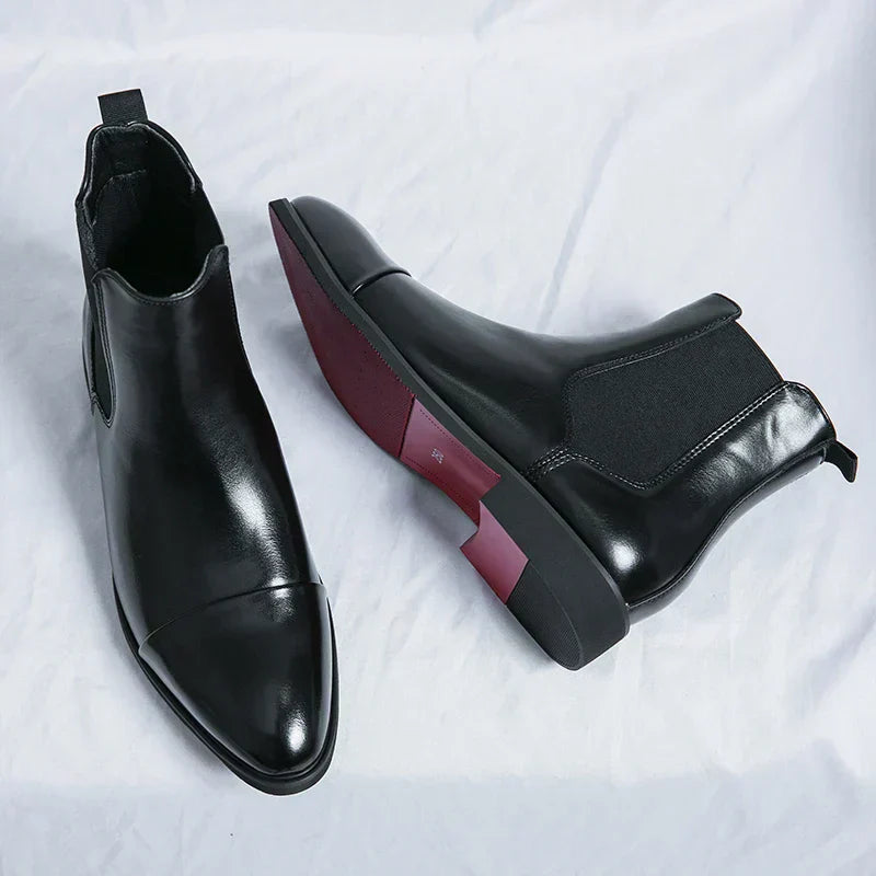 Wim | Elegante Leren Enkellaarsjes