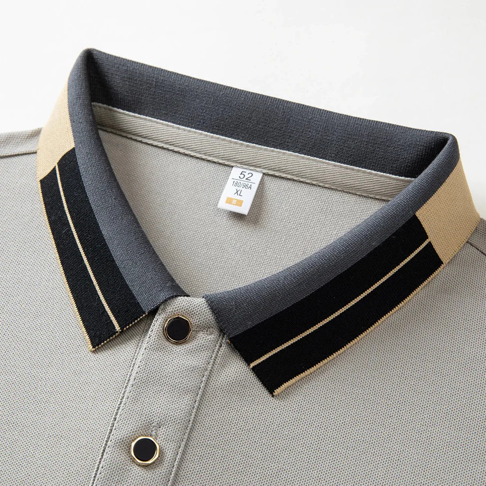 Pieter | Poloshirt met contrasterende afwerkingen