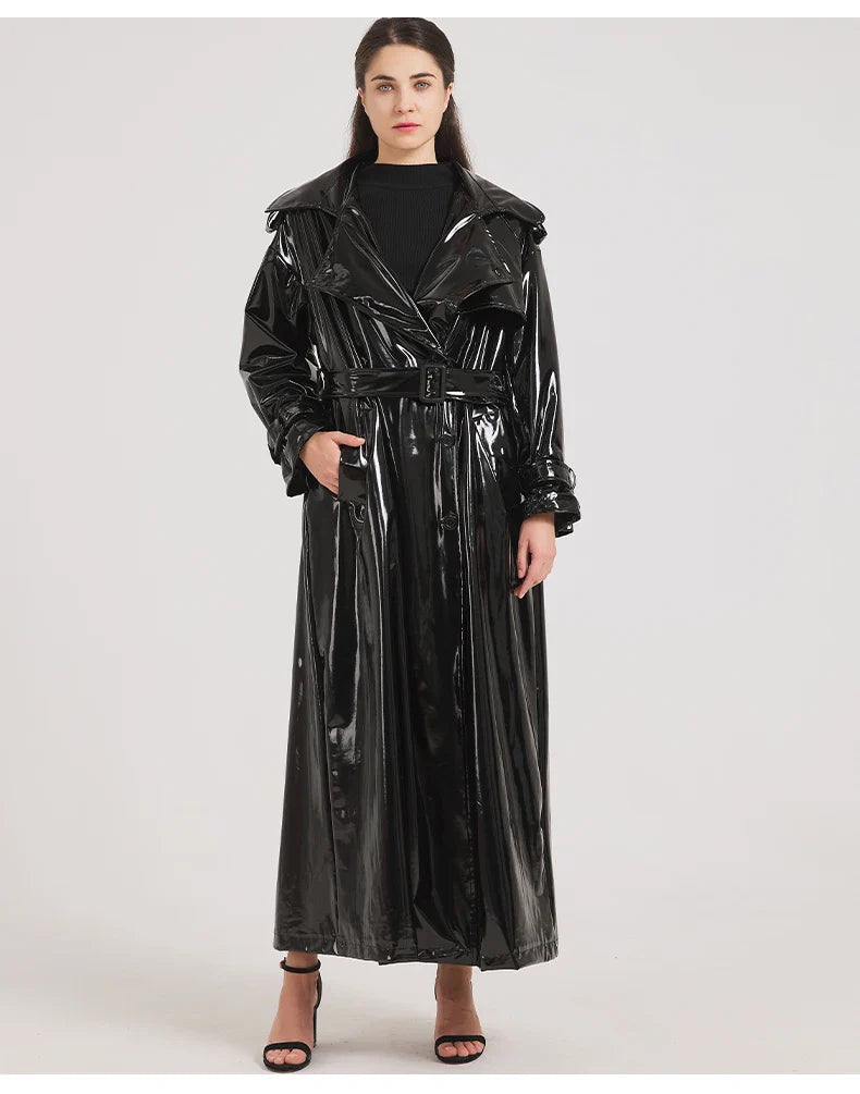 Josephine | Leren Trenchcoat
