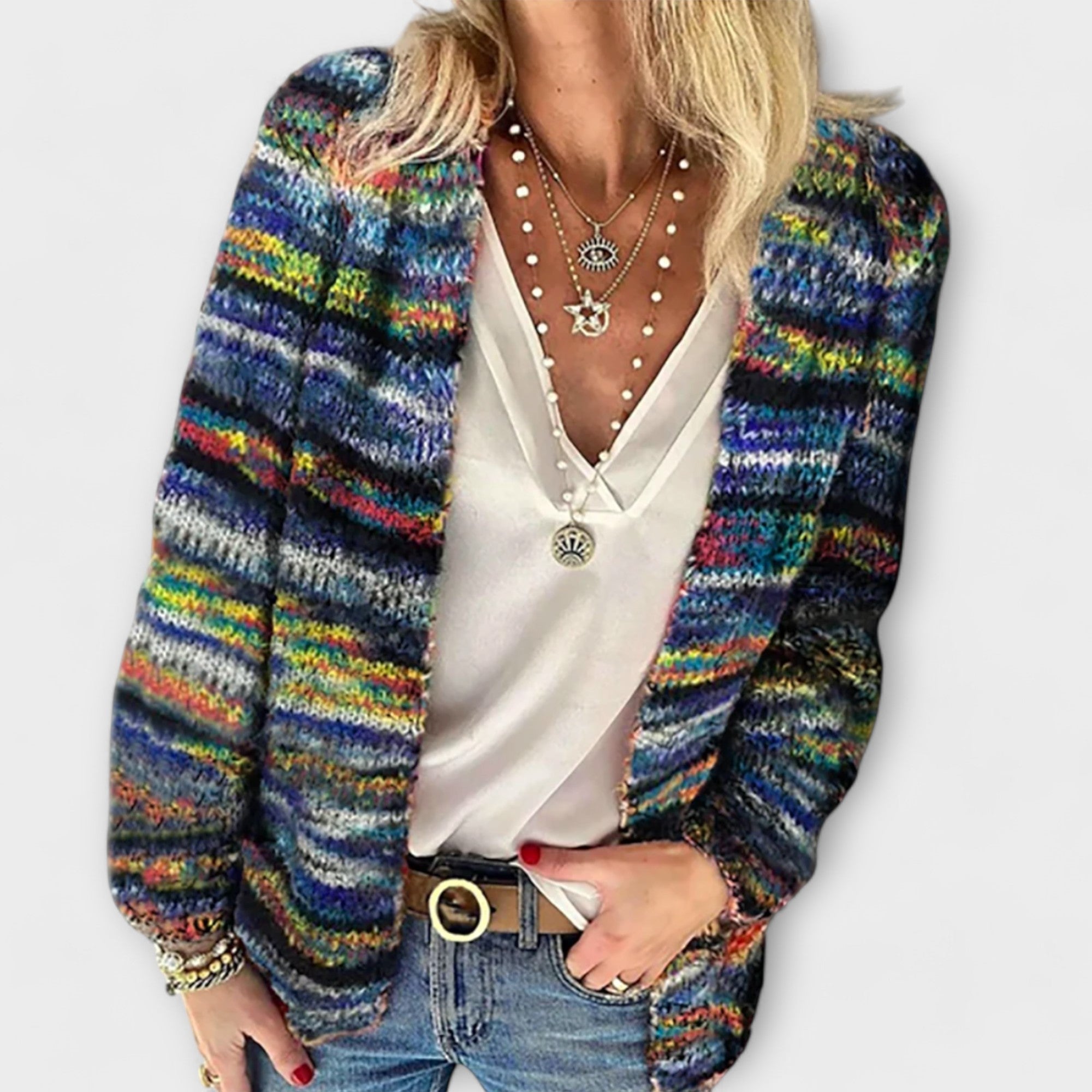 Birgit – Levendige en Comfortabele Herfstcardigan van Premium Wolmix