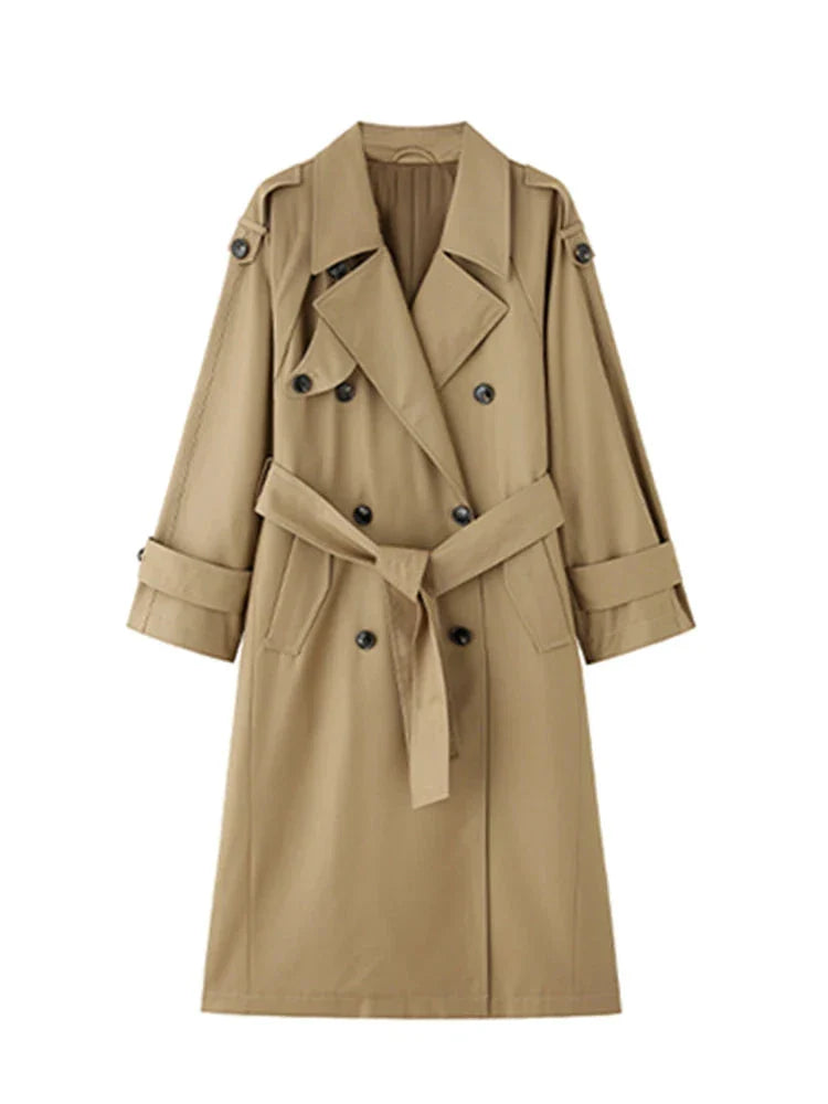 Tess | Oversized Khaki Trenchcoat
