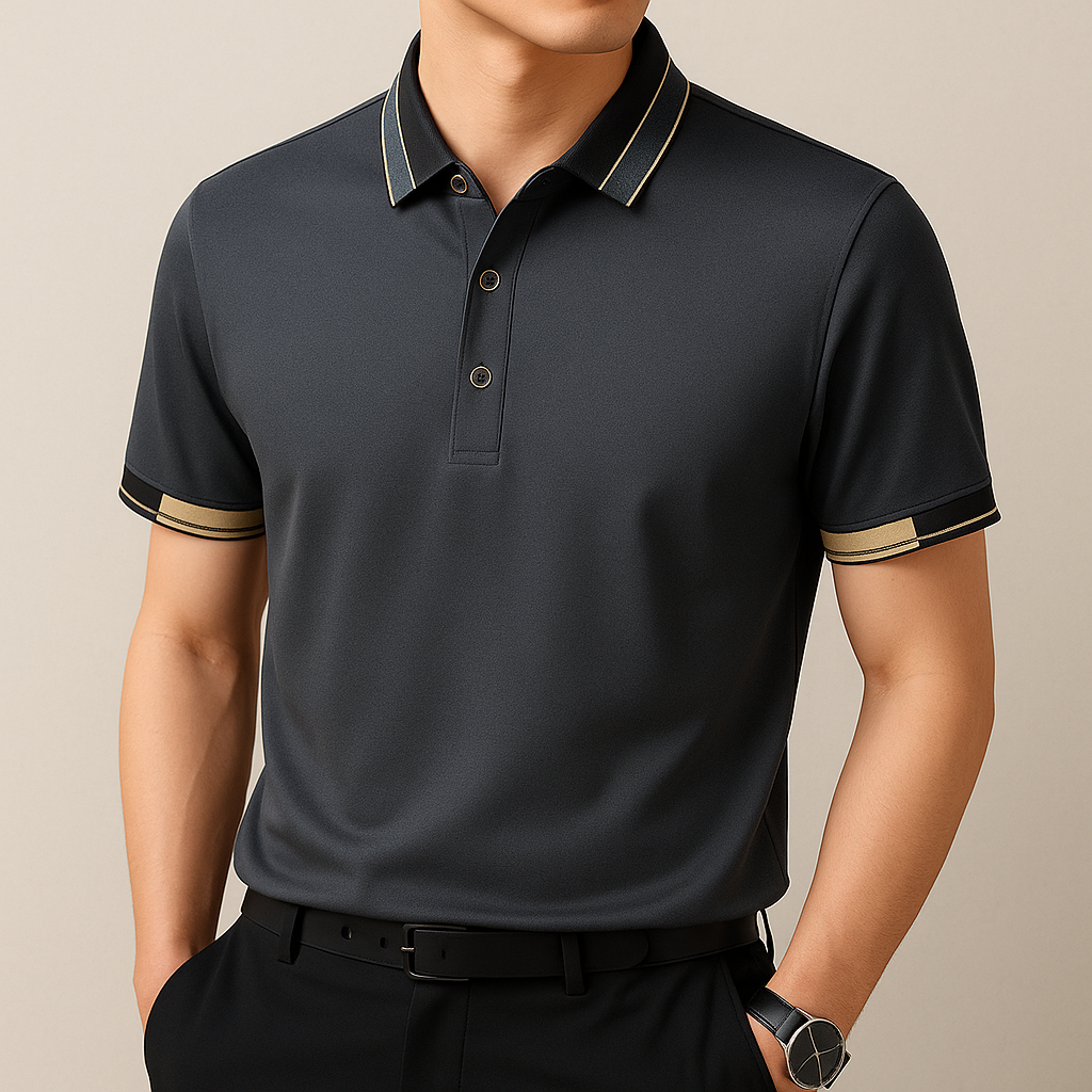 Pieter | Poloshirt met contrasterende afwerkingen