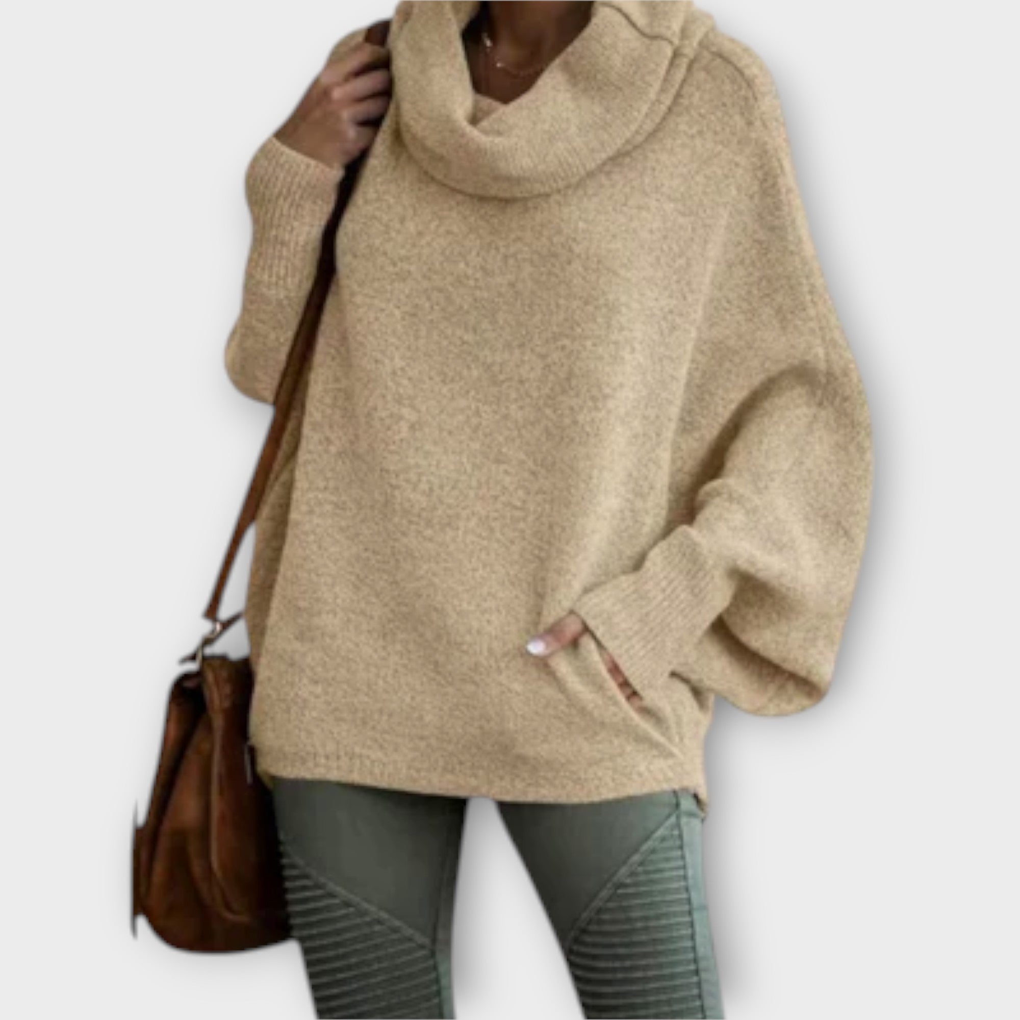 Ulrica – Elegante Herfstcoltrui met Turtleneck van Premium Wolmix