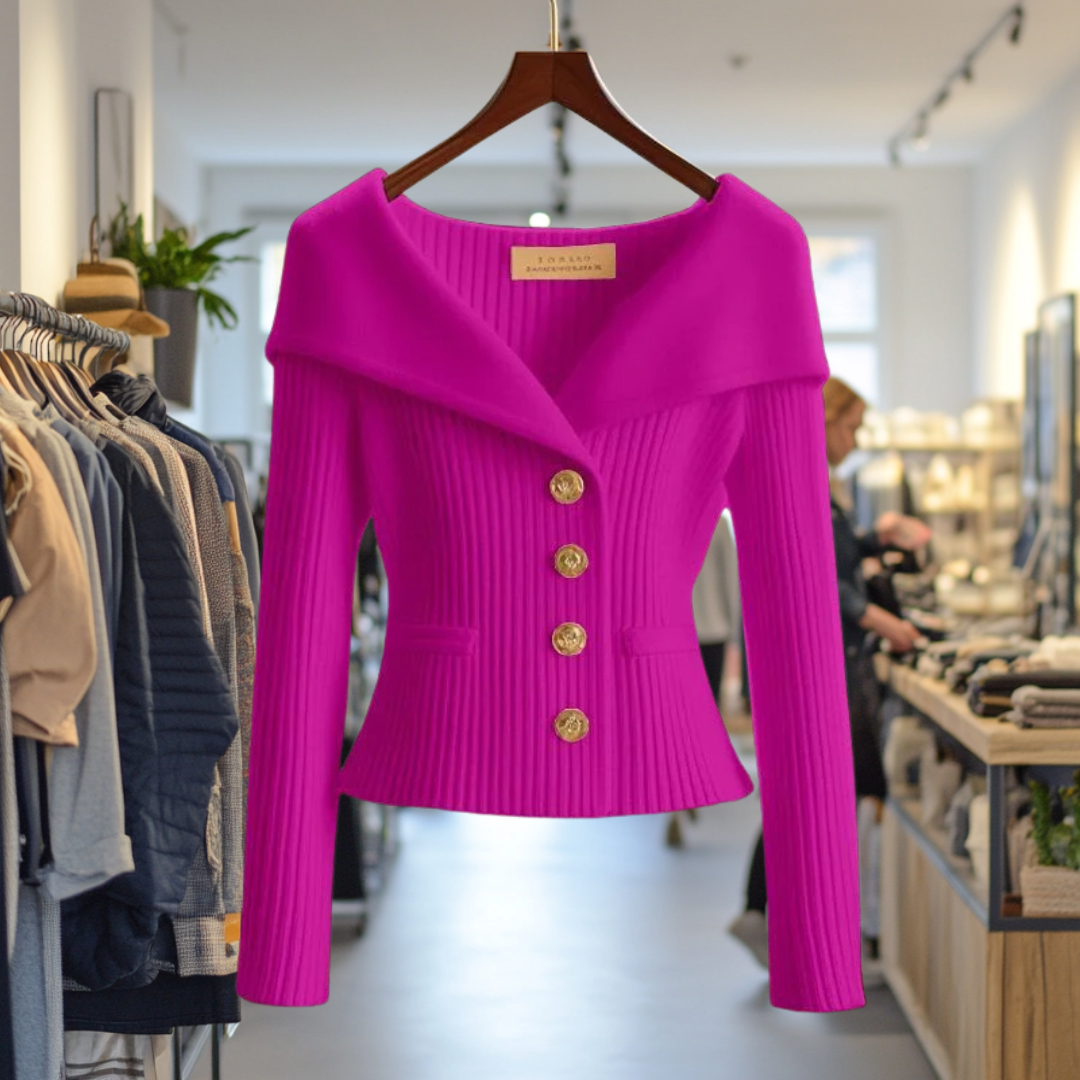 Felicity | Gouden Glans Cardigan