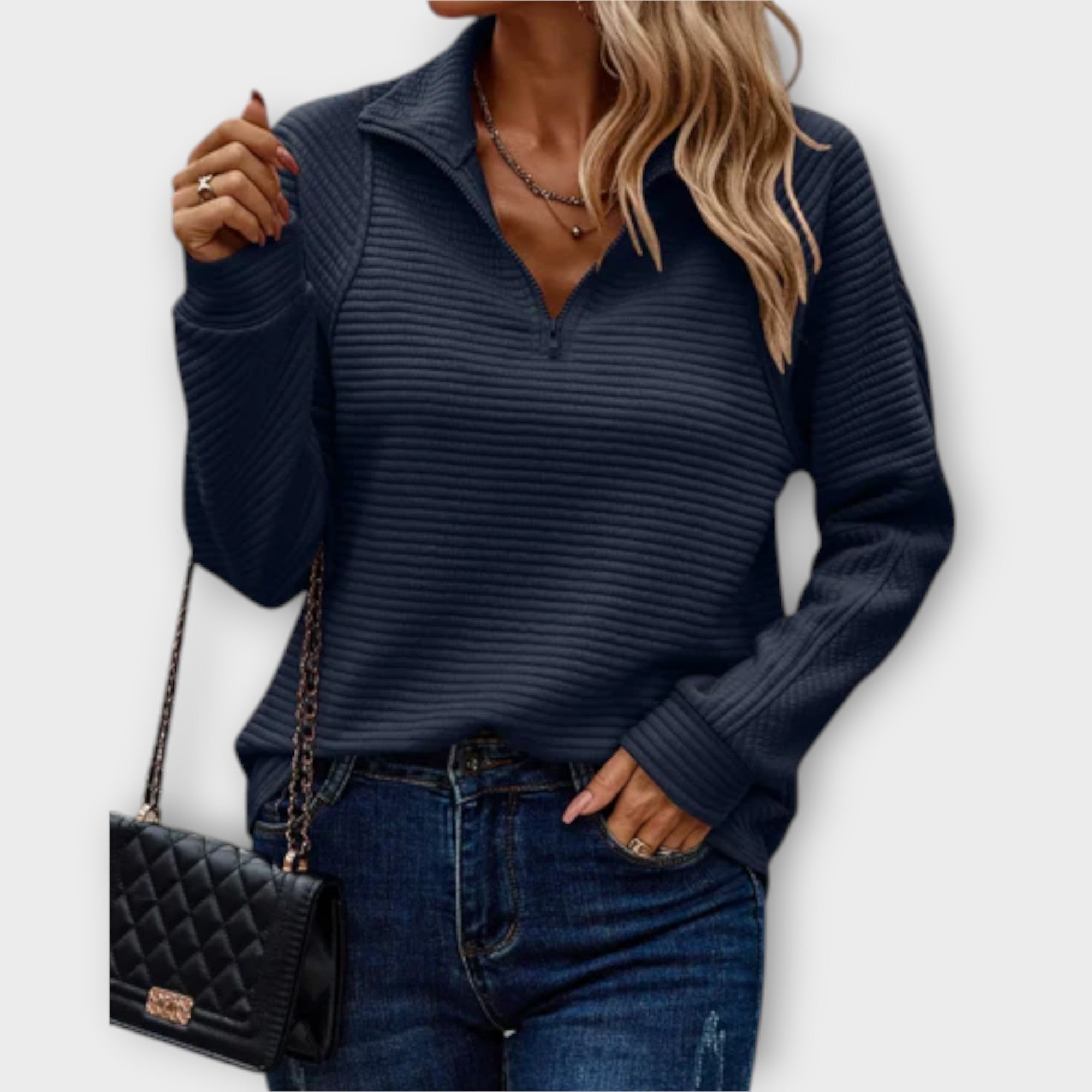 Stil&Co – Pullover met halve rits