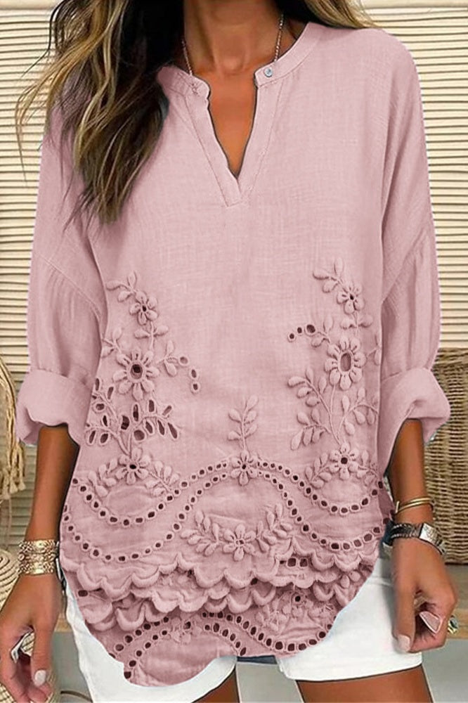 Coastal Bloom | Elegante Bloemenblouse