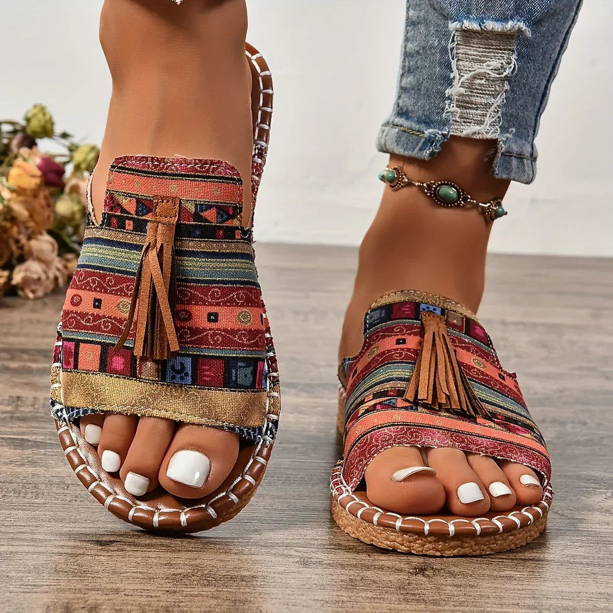 Lena™ | Platte en comfortabele orthopedische sandalen