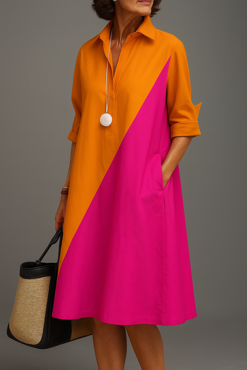 Helene | Elegante Midi Jurk voor Moeiteloze Verfijning