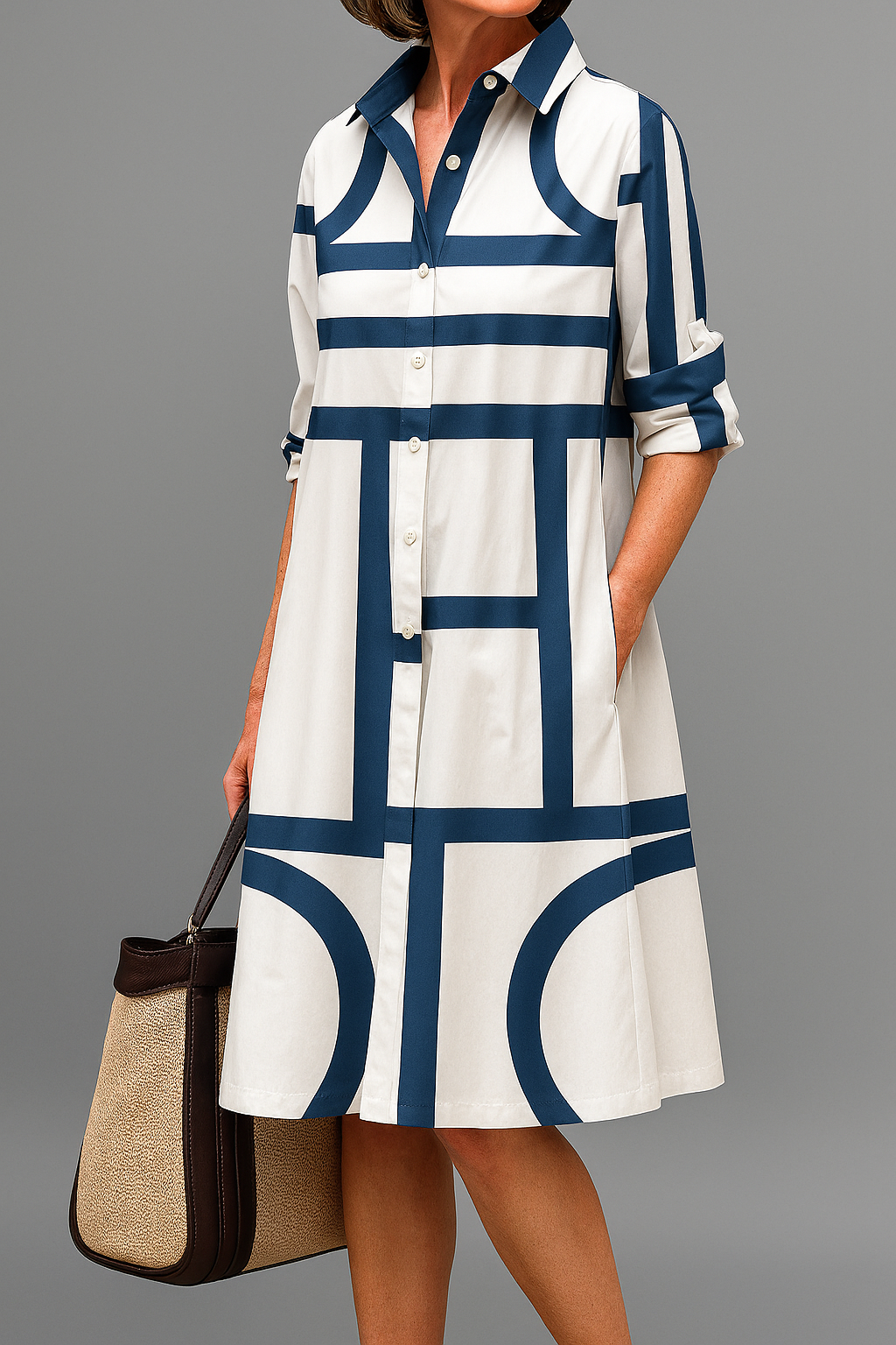 Julia | Elegante Midi Jurk voor Moeiteloze Stijl