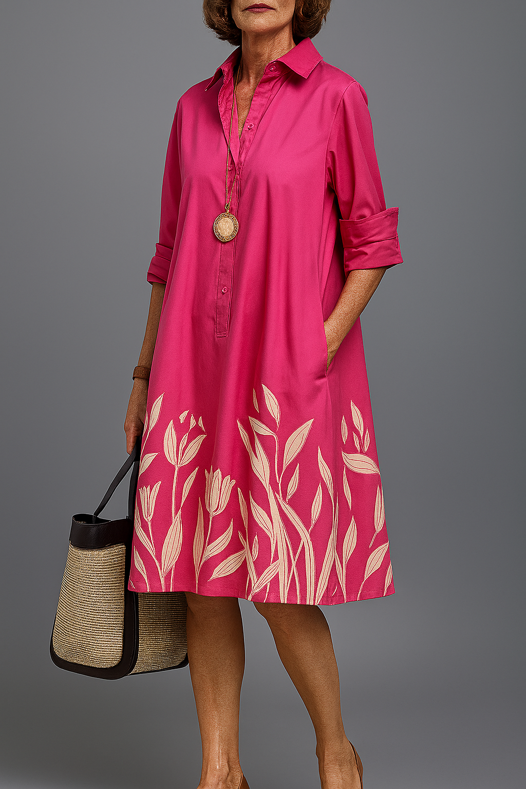 Lianne | Luxe Midi Jurk voor Moeiteloze Elegantie