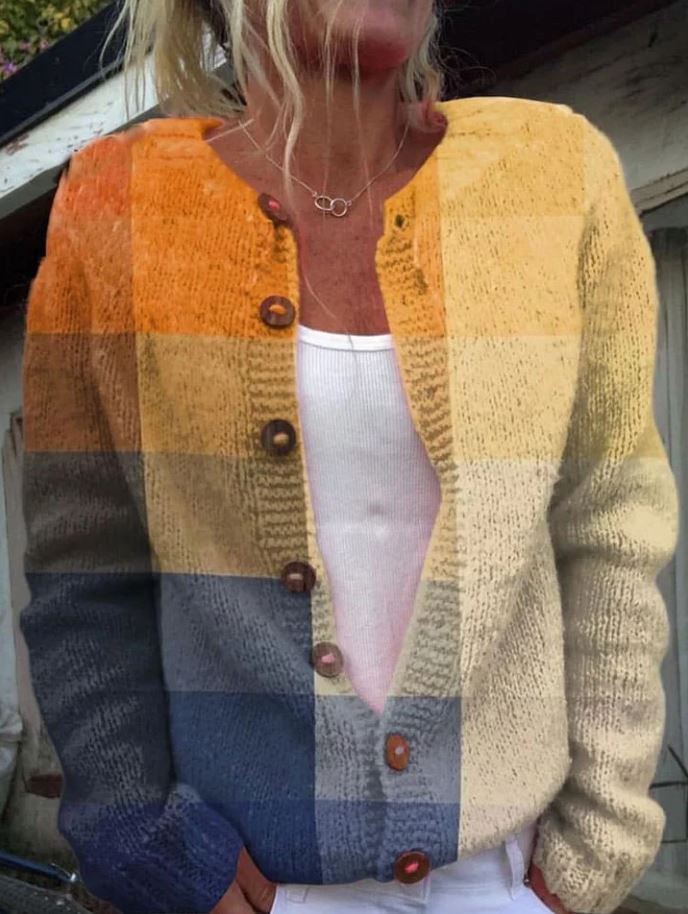 Geometrie | Elegante Cardigan met Print