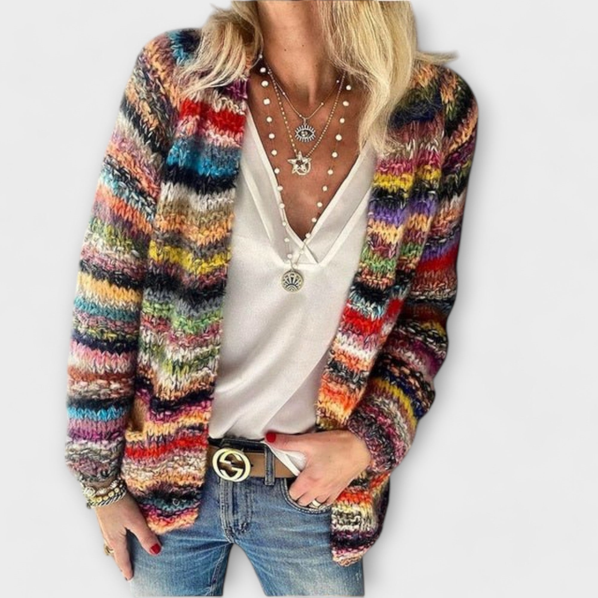 Birgit – Levendige en Comfortabele Herfstcardigan van Premium Wolmix