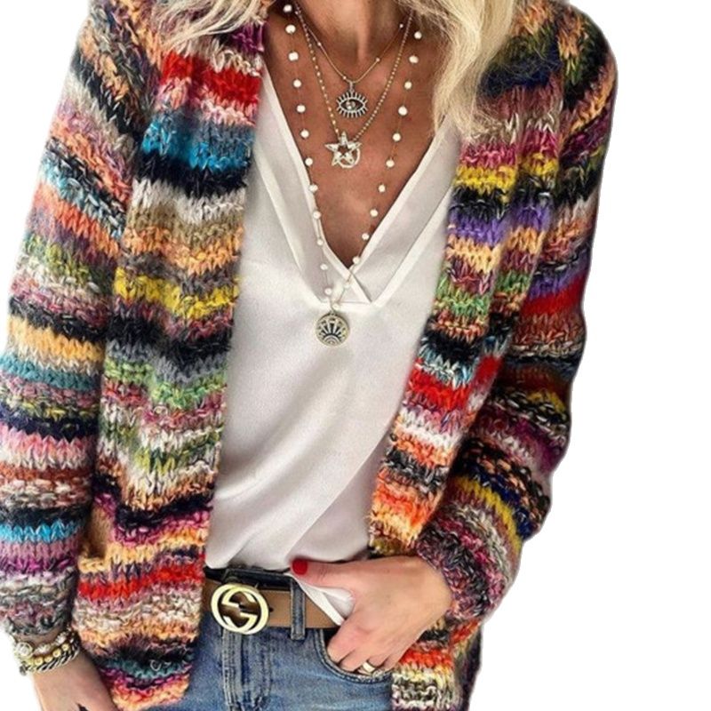 Charlotte | Gebreide Multicolour Cardigan
