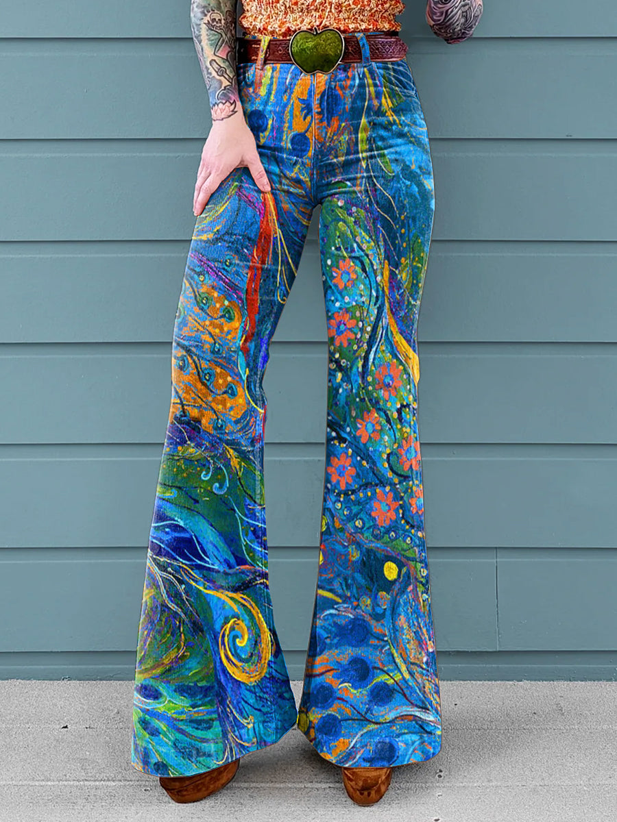 Fayenne | Artistieke Flare Broek
