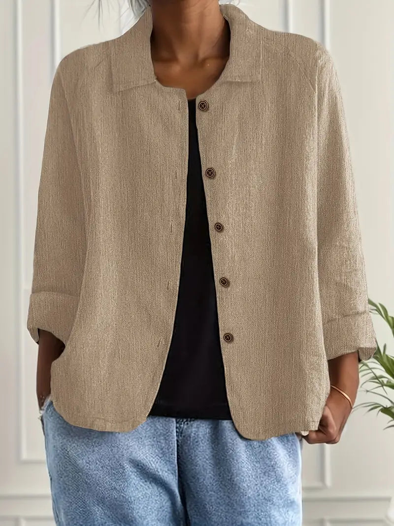 Astrid | Ontspannen Knopen Blouse