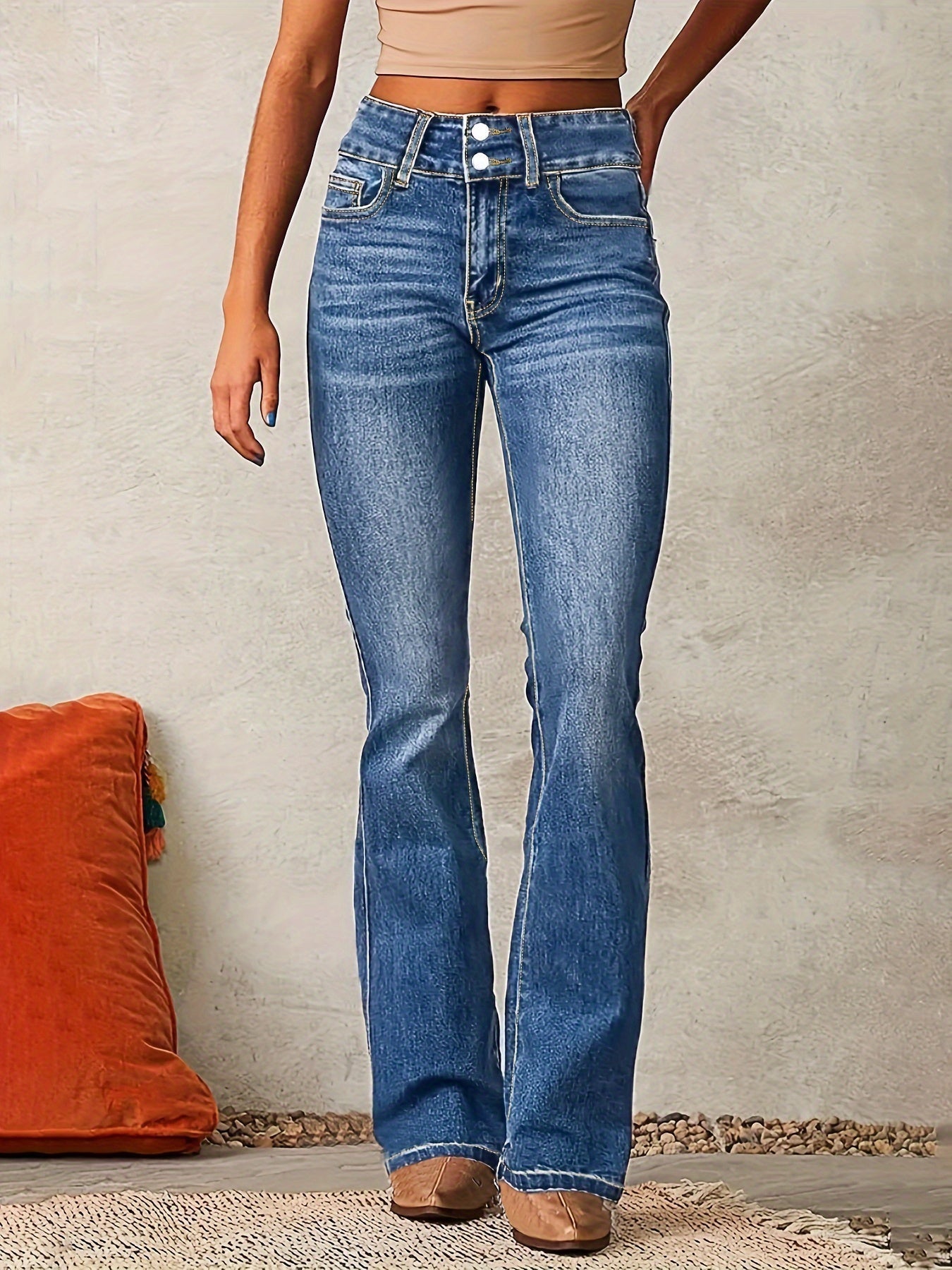 Aya™ | High-waist flared jeans