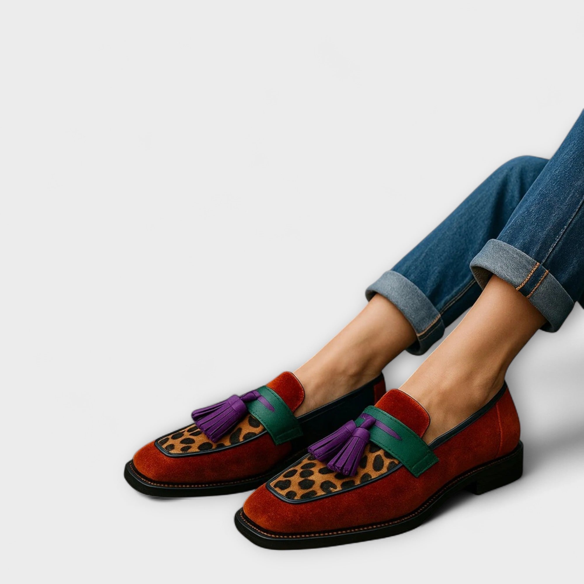 Ione – Multikleurige mocassins