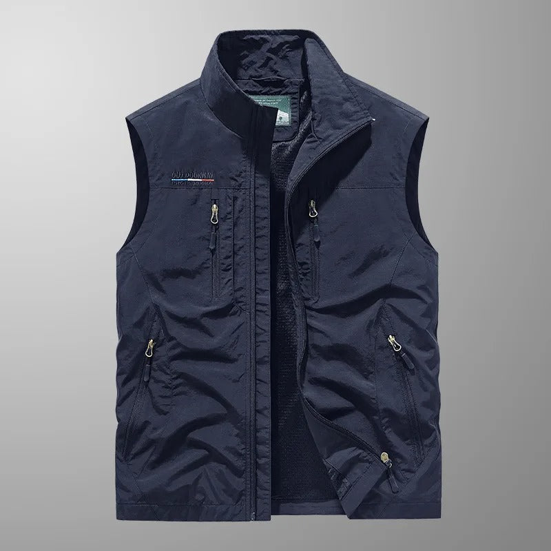 Hermann - Ademend cargo vest met meerdere zakken