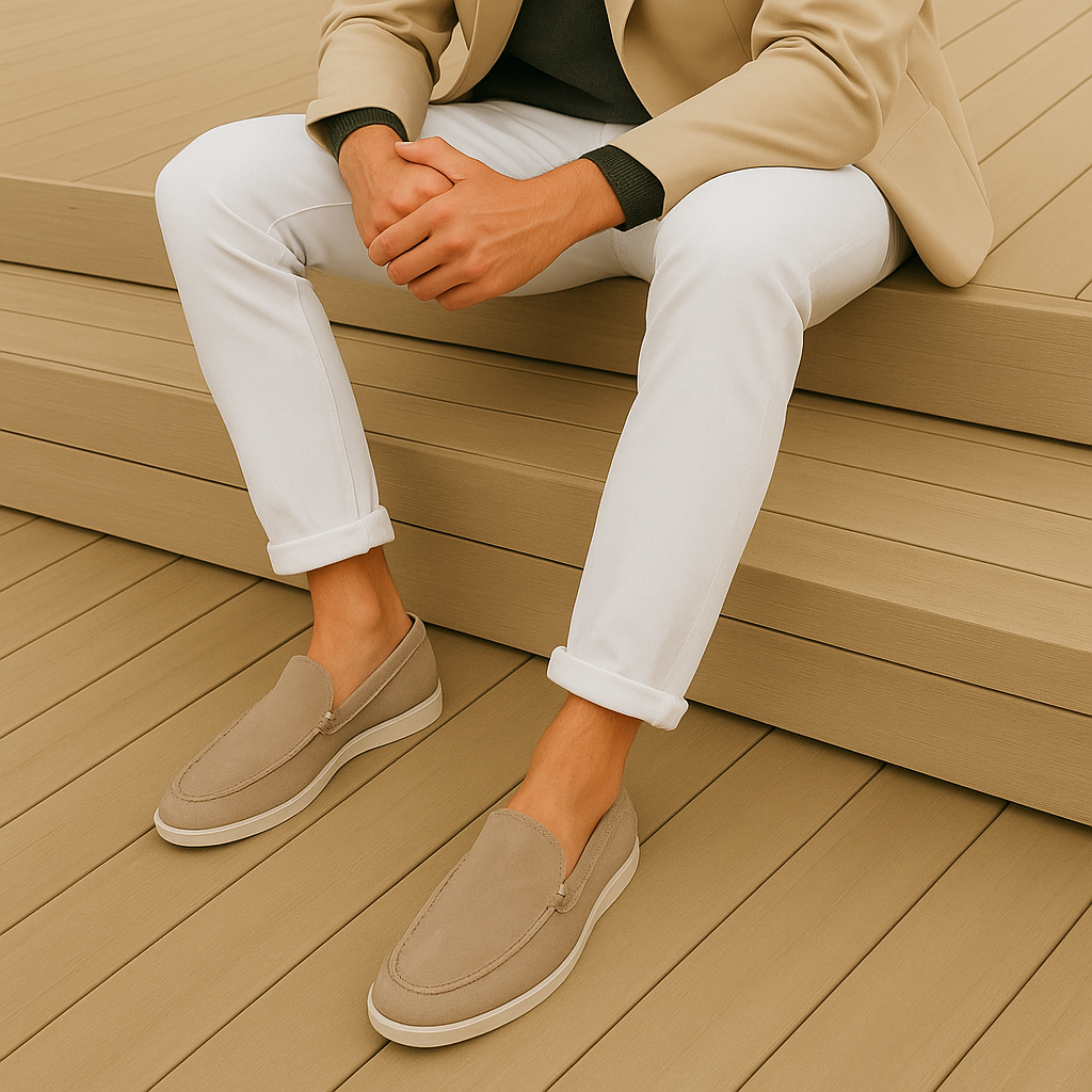 Brian | Elegante Suède loafers