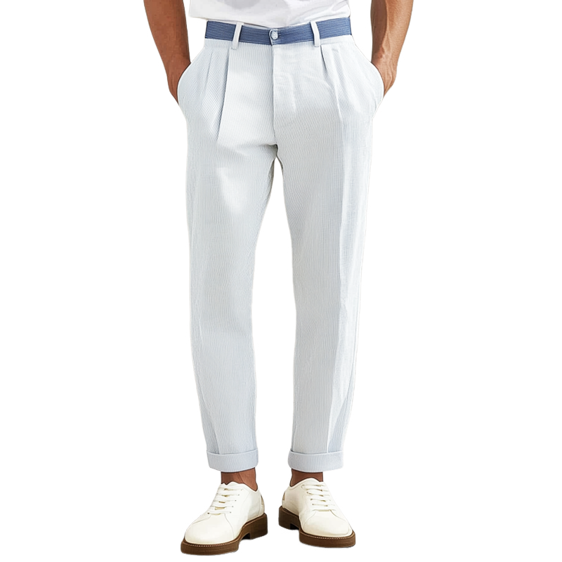 Daan | Klassieke Gestreepte Business Pantalon