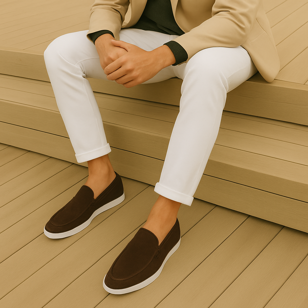 Brian | Elegante Suède loafers