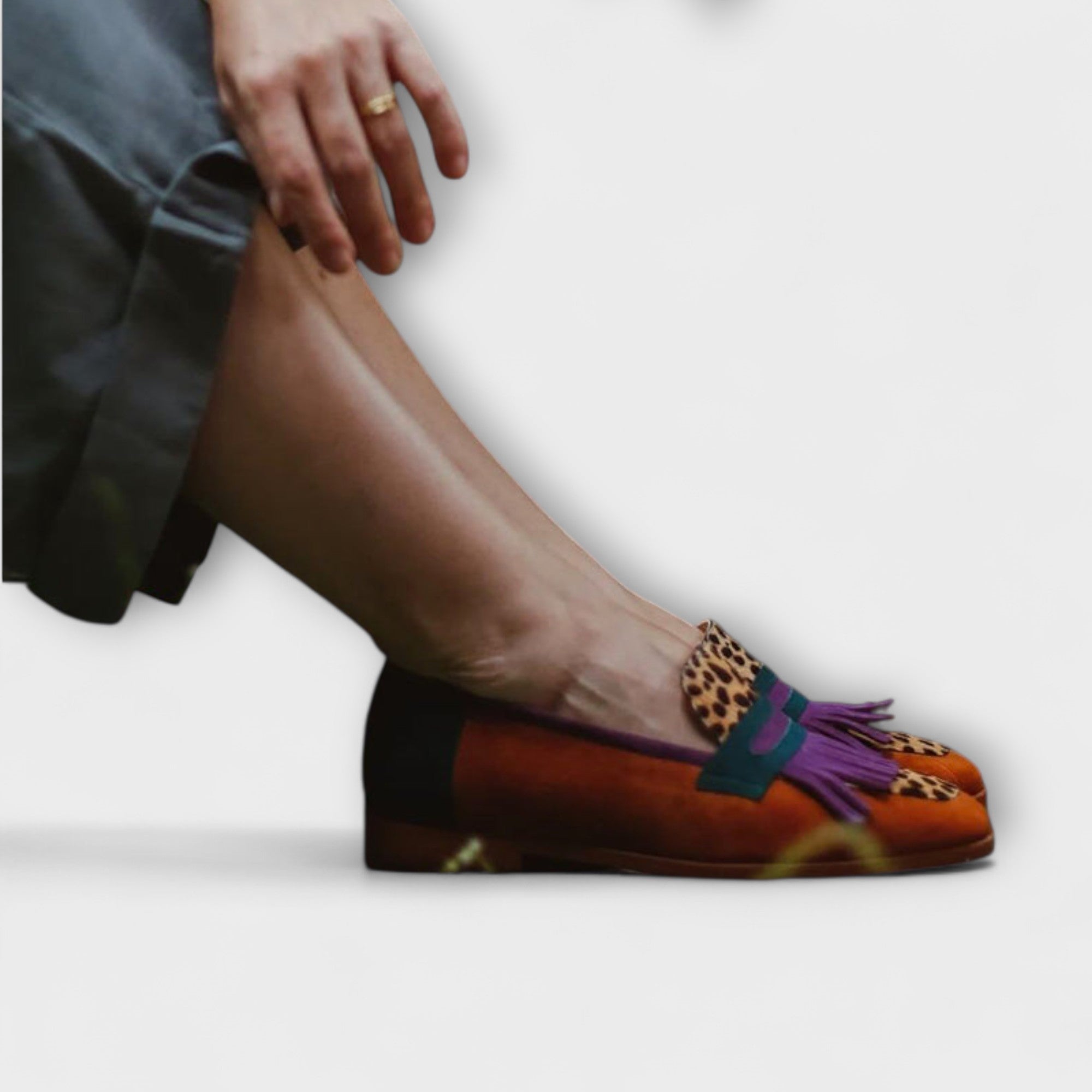 Fallon – Bruine Instapper met Luipaardprint