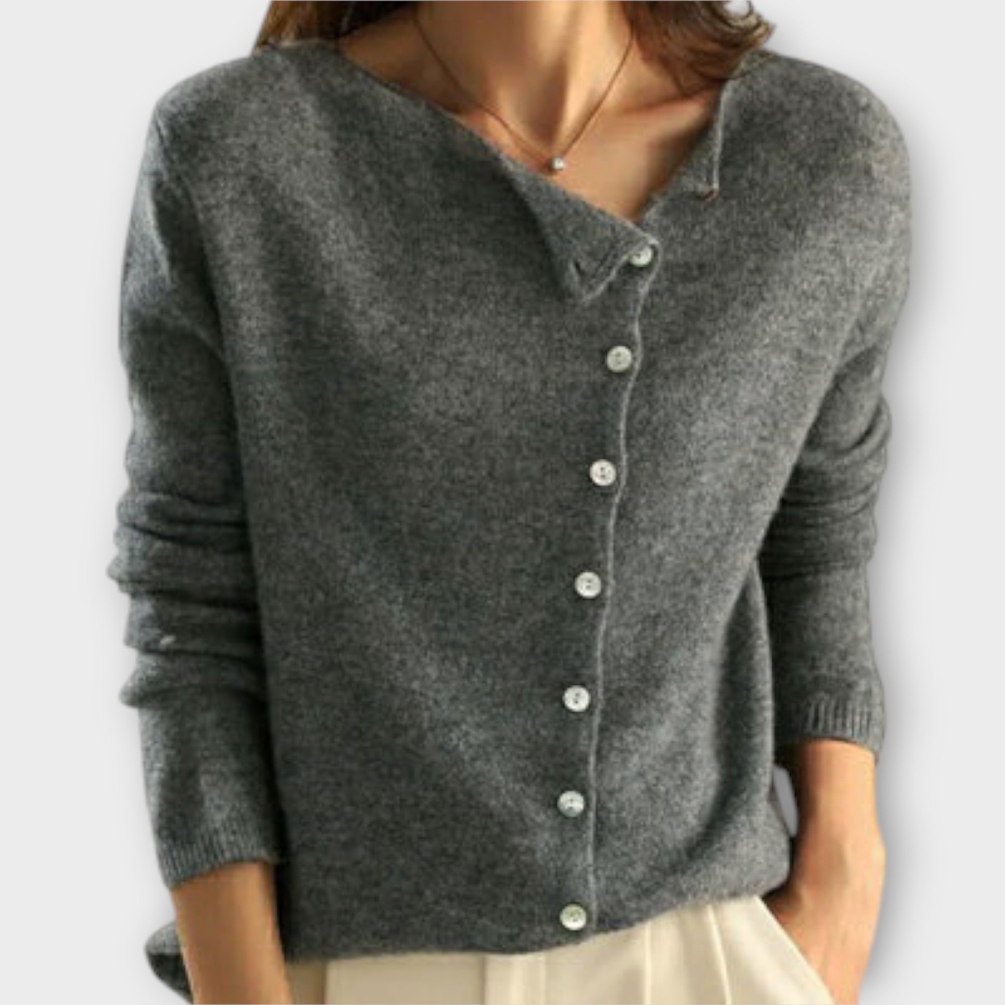 Paulien – Comfortabele Herfstcardigan van Premium Wolmix