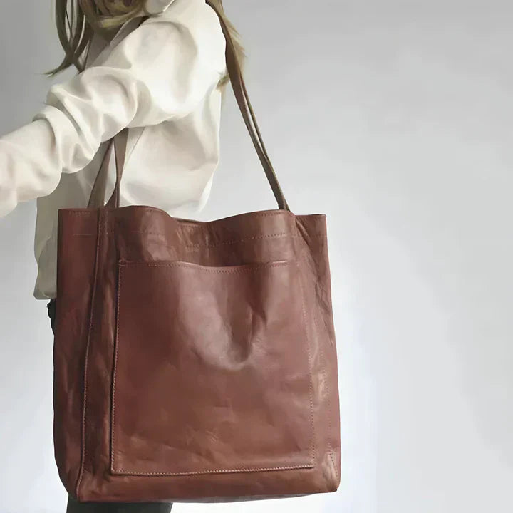 Elysia | Klassieke Leren Schoudertas