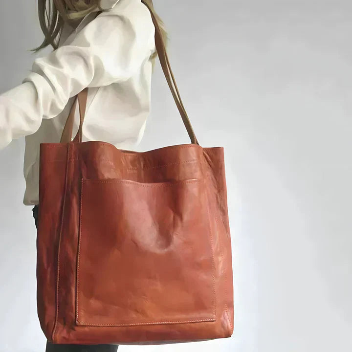 Elysia | Klassieke Leren Schoudertas