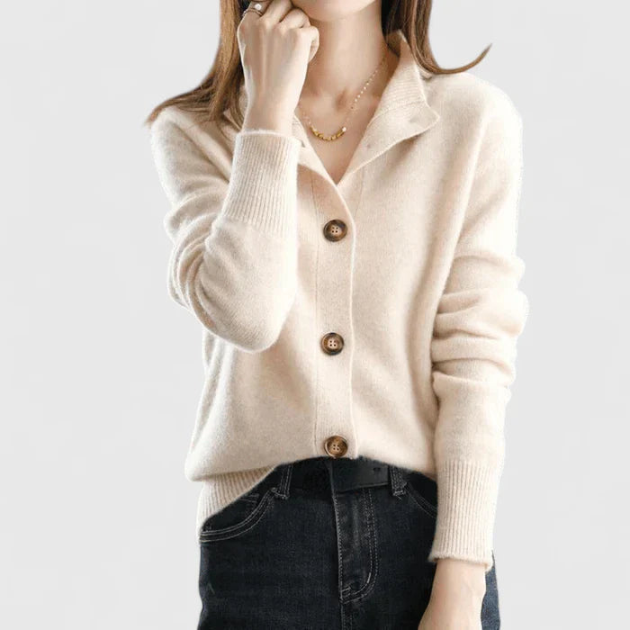 Camilla – Elegante Herfstcardigan van Premium Wolmix