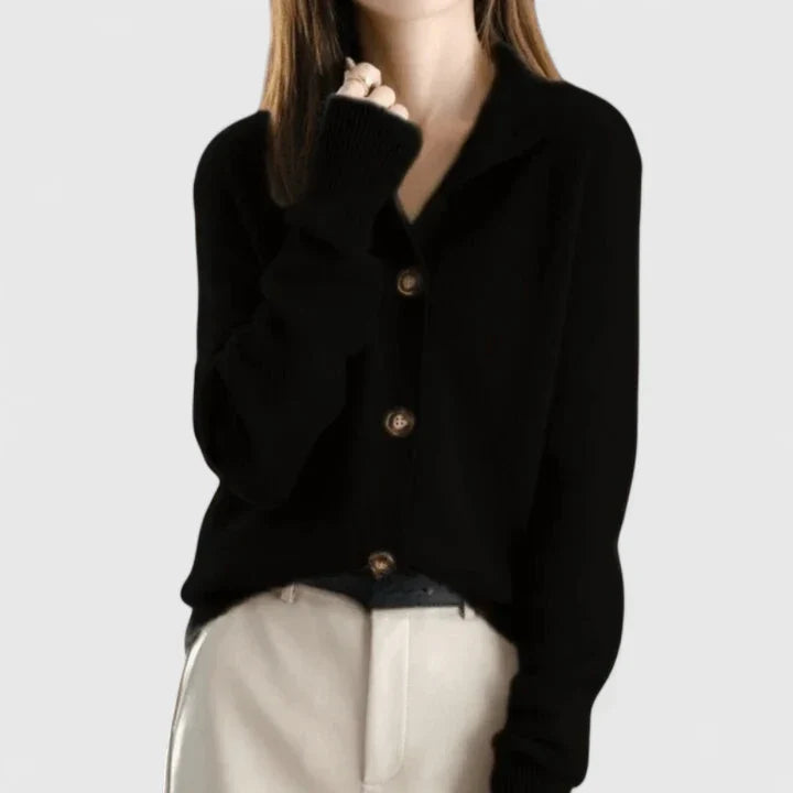 Camilla – Elegante Herfstcardigan van Premium Wolmix
